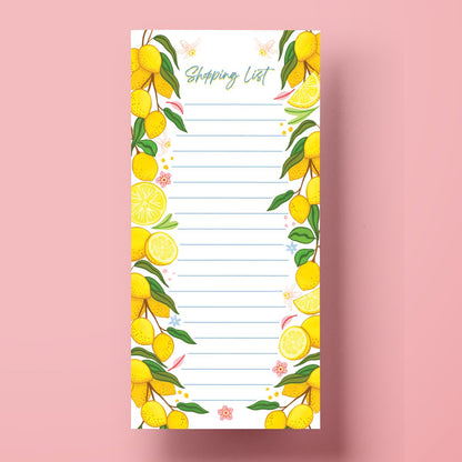 Lemon Citrus Shopping List Desk Pad - HUTCH London