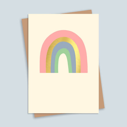 Rainbow Gold Foil Greetings Card - HUTCH London