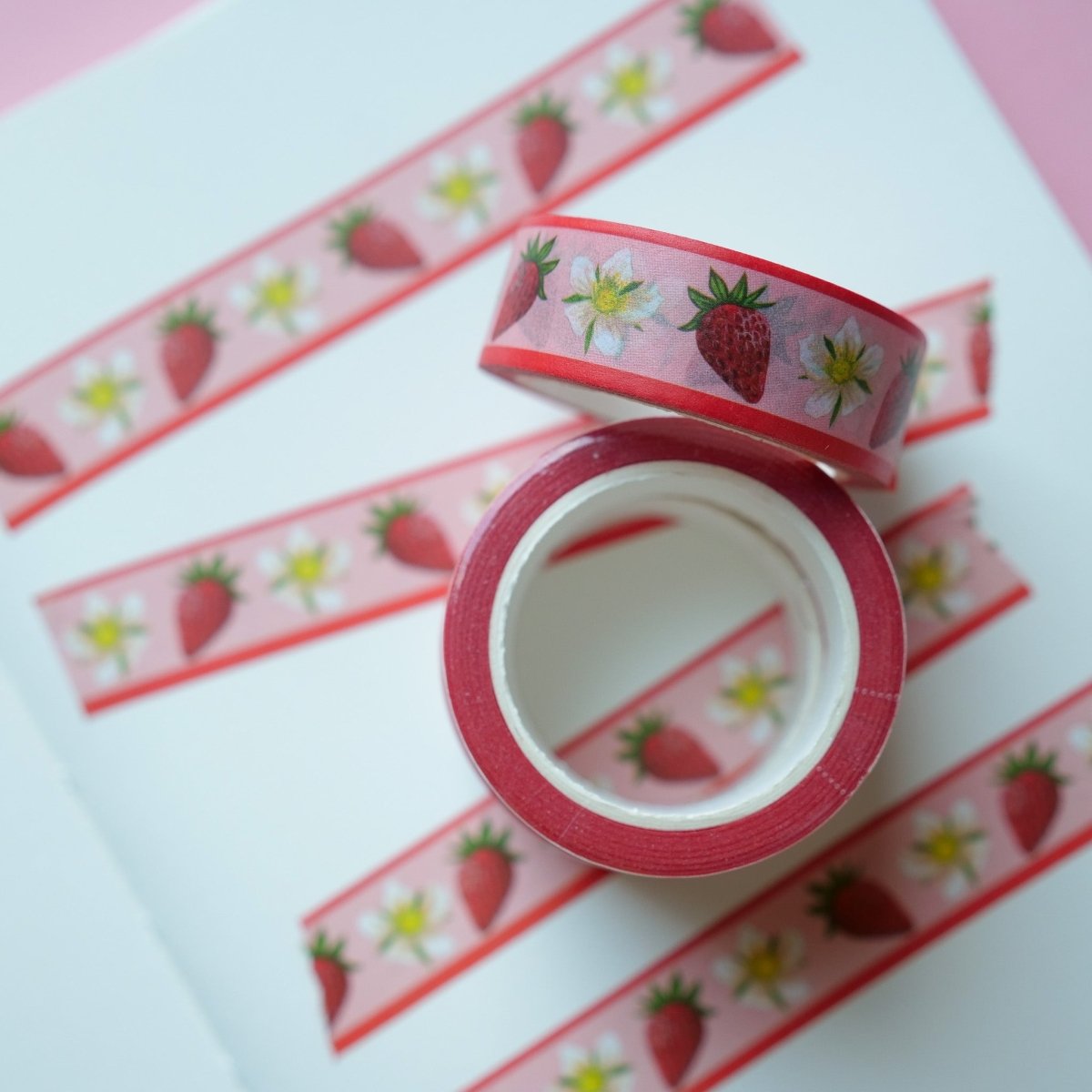 Strawberry Flower Washi Tape - HUTCH London